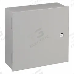 WIEGMANN Enclosure: Steel, 24 in x 24 in x 7 in, NEMA 1, Solid Cover, Hinged, Painted (MPN N1C242406). Key specifications — Brand: WIEGMANN; Knockouts: Not Included.