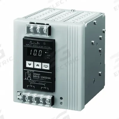 OMRON DC Power Supply: DIN Rail, 240 W Output Power - Rated, 10 A Current - Output - DIN Rail Mount DC Power Supplies