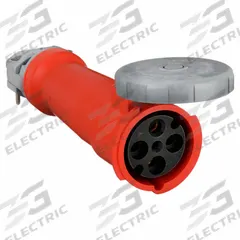 HUBBELL Pin and Sleeve Connector: Orange, 125/250V AC, Single Phase, 100 A, 3 Pole, 4 Wire (MPN HBL4100C12W). Key specifications — Brand: HUBBELL.