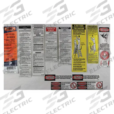 LOUISVILLE Label Kit: For 36Y489/36Y490/36Y491 - Material Handling Parts