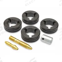 MILLER ELECTRIC Drive Roll & Inlet/Intermediate/Antiwear Guide Kit, 4-Roll, 3/64 in, V-Knurl (MPN 151053). Key specifications — For Welder Series: Pipeworx 400; For Wire Feeder Series: PipePro Dual DX; For Wire Type: Flux-Cored; Brand: MILLER ELECTRIC; Manufacturer Part Number: 151053.