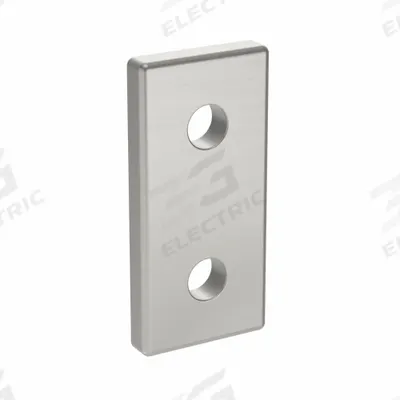 FATH INC. Joining Plate: Straight Flat Plate, 20 Series, 38 mm x 18 mm x 4 mm, For 5 mm Slot Wd - Plate Connectors