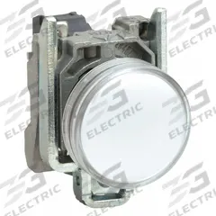 SCHNEIDER ELECTRIC Pilot Light: 22 mm Panel Mounting Size, White, LED, XB4 Series (MPN XB4BVG1). Key specifications — Series: XB4; Brand: SCHNEIDER; Includes Push-To-Test: No Push-To-Test Included.