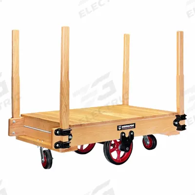 HAMILTON Platform Truck: 2,200 lb, 48 in L x 30 in W x 16 1/4 in H Deck, 8 in Caster Dia - High-Maneuverability Wooden-Deck Platform Trucks