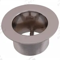 APPROVED VENDOR Tub Strainer Body: Zinc, 1 7/8 in Overall Dia (MPN 35256). Key specifications — Color: Silver; Material: Zinc.