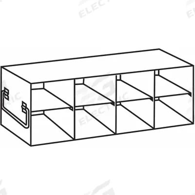 ARGOS TECHNOLOGIES Freezer Rack: 23 7/8 in Overall Lg, 6 1/8 in Overall Wd, Stainless Steel - Cold Storage Racks