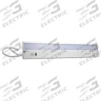 LED Under Cabinet Lighting: 22 in Lg, 726 lm, 4000K, 11.1 W, Plug-In, White, Aluminum, 1 in Ht (MPN G22-WH-CP-CO-U). Key specifications — attr1262778: 120V AC; attr1262749: Plug-In; attr1262754: Integrated LED; attr1262758: Aluminum; attr1262760: Yes; attr1262765: LED; attr1262776: High/Low; attr1262780: 4000K.