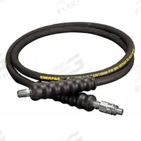 Hydraulic Hose Assembly: 1/4 in ID, AH630 x NPTF, 6 ft Lg, Black, 3/8 in x 3/8 in Fitting Size (MPN HB9206Q). Key specifications — Hose Color: Black; Hose Tube Material: Rubber; Fitting Type: AH630 x NPTF; Manufacturer Part Number: HB9206Q; Brand: ENERPAC.