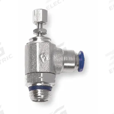 AIGNEP USA Universal Flow Control: Elbow Fitting, Knob, 3/8 in Valve Body Size - Elbow-Style Speed Control Valves