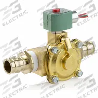 REDHAT Solenoid Valve: 2-Way, Normally Closed, 3/4 in Pipe Size, 110V AC/120V AC, Watertight (MPN K210G009LFXX 120/60,110/50). Key specifications — Pipe Size: 3/4 in; Voltage: 110V AC; Brand: REDHAT; Coil Enclosure: Watertight.