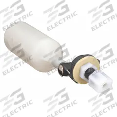 KERICK Float Valve Assembly: For Water Media, Angle Valve Body, Cylindrical, Bulkhead, PVC, Female (MPN MA252). Key specifications — Mounting: Bulkhead; Arm Adjustability: Adjustable; Connection Gender - Side 1: Female; Brand: KERICK; Connection Type - Side 1: Compression; Flow Rate: 1.3 gpm @ 40 psi; For Media: Water; Seal Material: Santoprene Rubber.