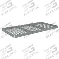 TENNSCO Shelf: 72 in x 36 in, 1,750 lb Load Capacity, Steel, 5 ga Decking, Gray, Shelf (MPN ZLES-7236W). Key specifications — Decking Material: Steel; Includes: (2) Front to Back Deck Supports; Decking Finish: Zinc Plated; Shelf Configuration: Single Straight; Color: Gray; Frame Material: Steel; Brand: TENNSCO; Frame Finish: Zinc Plated.