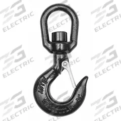 DAYTON Slip Hook: 2,000 lb Working Load Limit, 80 Hook Grade, Alloy Steel, 3/8 in Material Thick (MPN 1DNH6). Key specifications — Color: Black; Brand: DAYTON; Visual Indicator Markings: None.