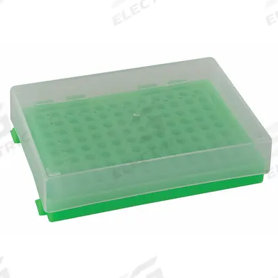 HEATHROW SCIENTIFIC Tube Rack: 3 1/2 in Overall Wd, 1 1/4 in Overall Ht, 5 in Overall Lg, Polypropylene - Lab Storage Racks