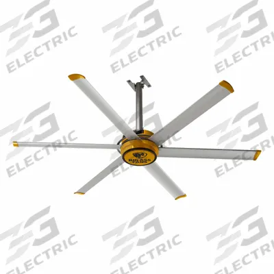 BIG ASS FANS Ceiling Fan: 34,816 cfm Airflow, 7 ft Blade Dia, Variable Speeds, 110 to 125V AC - Industrial HVLS Ceiling Fans