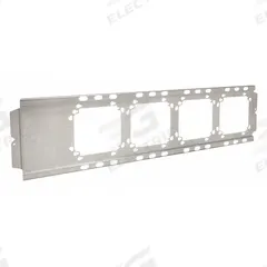 B-LINE BY EATON Mounting Bracket: Galvanized Steel, Silver, 1 in Overall Dp, 1 in Overall Wd (MPN BB8-24). Key specifications — Brand: B-LINE BY EATON; Accessory Type: Box Mounting Bracket; Color: Silver; Material: Galvanized Steel.