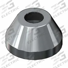 T&S BRASS Escutcheon: For T&S Brass Faucets Series, Brass, Chrome Finish, 2 1/4 in Overall Wd (MPN 001257-40NS). Key specifications — Finish: Chrome; Compatible Series: T&S Brass Faucets; Brand: T&S BRASS.