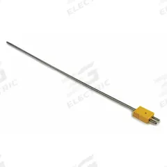 DAYTON Thermocouple Probe: -325°F to 2,280°F /-200°C to 1,250°C, Type K, Rounded Tip, 24 in Probe Lg (MPN 36GL08). Key specifications — attr1275752: 20 AWG; attr1275757: 24 in; attr1275763: ±1.1 % Below 293 °C, ±0.4 % Otherwise; attr1275765: 36GL08; attr1275769: DAYTON; attr1434700: Hose Clamp.