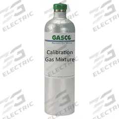 GASCO Calibration Gas: Methane, Disposable, +/-5% Accuracy, H2S, Calibration Gas, Calibration Gas (MPN X02ME99CA340005). Key specifications — For Use With: All OEM Gas Detectors; Background Gas: Methane; Brand: GASCO; Gas Mixture: Hydrogen Sulfide 10 ppm; Reusability: Disposable.