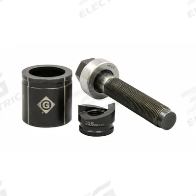 GREENLEE Knockout Punch Set: 10 ga Sheet Metal Capacity (Steel), 30.5 mm Nominal Size - Greenlee Knockout Punches & Dies
