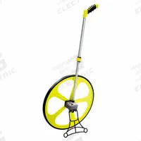 KOMELON Measuring Wheel: 10,000 ft Range, Fixed Handle Handle, Spoked Single Wheel, Plastic Tread (MPN MK6012). Key specifications — attr939182: Rubber; attr939189: Mechanical Measuring Wheel; attr934748: MK6012; attr939173: Batteries Not Required; attr939180: Foldable; attr939193: SAE; attr939184: Plastic; attr939185: Pistol Grip.