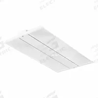 SYLVANIA Linear High Bay: 24 in Lg, 4000K/5000K, 39 ft – 49 ft Mounting Ht, Gen Distribution, 220 W (MPN LNHIBA5A/S220UNVD8SC14/12/WH). Key specifications — attr1260469: 120 to 277V AC; attr1260477: 320W to 400W MH; attr1260467: SYLVANIA; attr1260503: 4000K.