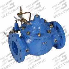 WATTS Pressure Reducing Control Valve: 3 in Nominal Pipe Size, Flanged, 20 psi to 175 psi (MPN 115-3 FL). Key specifications — Body Material: Ductile Iron; Brand: WATTS.