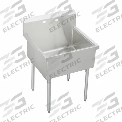 JUST MANUFACTURING Scullery Sink: 1 Bowls, 44 in Overall Ht, 39 in Overall Lg - One-Bowl Freestanding Kitchen & Bar Sinks without Faucets