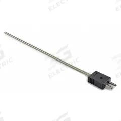 DAYTON Thermocouple Probe: -346°F to 2,193°F /-210°C to 1,200°C, Type J, Rounded Tip, 12 in Probe Lg (MPN 36GK96). Key specifications — attr1275752: 20 AWG; attr1275757: 12 in; attr1275763: ±1.1 % Below 293 °C, ±0.4 % Otherwise; attr1275765: 36GK96; attr1275769: DAYTON; attr1434700: Hose Clamp.