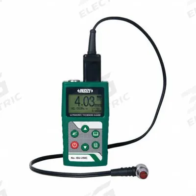 INSIZE Ultrasonic Thickness Gage: Couplant/Transducer (ISU-T08)/USB Cable, +/-0.04 mm - Data Logging Ultrasonic Thickness Gauges