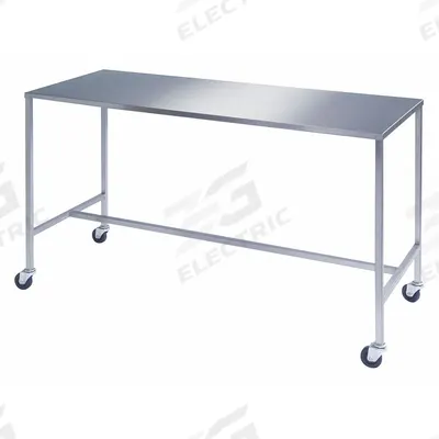 LAKESIDE Instrument Table,H Frame,SS,36 X 24: Fixed Ht, Stainless Steel - Stainless-Steel-Top Mobile Worktables