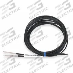 OMRON Fiber Optic Cable: Through-Beam, 7/64 in dia Cylinder Pin, 2 m Cable (MPN E32-T14L). Key specifications — Cable Head Type: 7/64 in dia Cylinder Pin; Compatible Product Type: Fiber Optic Sensors; Product Type: Fiber Optic Cable; Brand: OMRON.