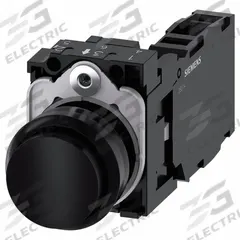 SIEMENS Extended Push Button Operator: Non-Illuminated, Extended Profile, Non-Metallic, 22 mm (MPN 3SU1100-0BB10-1FA0). Key specifications — Brand: SIEMENS; Action: Momentary; Series: 3SU; Push Button Material Type: Non-Metallic.