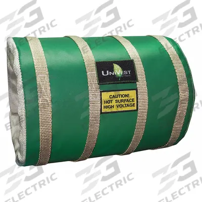 UNITHERM Insulated Pipe Jacket: For 19 in to 25 in Circumference, Ceramic Fiber - Pipe Covers