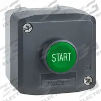 SCHNEIDER Control Station: Flush Push Button, 0 Pilot Lights, 1NO, Start, (1) Push Button, Momentary (MPN XALD101H29H7). Key specifications — Brand: SCHNEIDER; Operator Legend: Start; Operator Color: Green; Operator Configuration: Flush Push Button; Environments & Applications: Oil- & Dust-Tight; Operator Configuration Type: (1) Push Button.