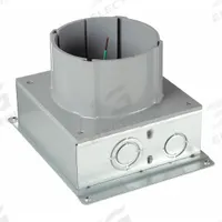 HUBBELL WIRING DEVICE-KELLEMS Floor Box: Round, 1 1/4 in/1 in/3/4 in For Conduit Sizes, Box Only (MPN S1SFB). Key specifications — Box Color: Gray; For Conduit Sizes: 3/4 in; Brand: HUBBELL WIRING DEVICE-KELLEMS; Includes Cover: Box Only.