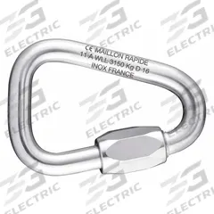 MAILLON RAPIDE Connecting Link: Quick Link, Steel, 5 13/32 in Overall Lg, 3 21/32 in Overall Wd (MPN D-160-GS). Key specifications — Brand: MAILLON RAPIDE.