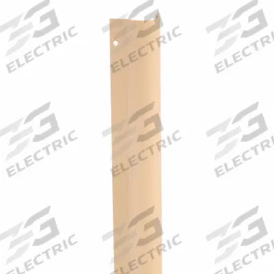 APPROVED VENDOR Corner Guard: Screw-In, PVC, 2.5 in Leg Wd, 4 ft Overall Ht, Almond - PVC Screw-In Bullnose Corner Guards