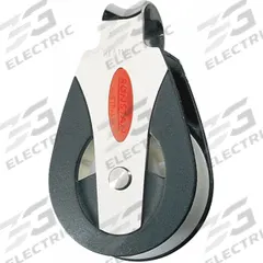 RONSTAN Pulley Block: Fixed, Pulling, 1,650 lb Working Load Limit, 1/2 in Compatible Rope Dia, Plain (MPN RF51101). Key specifications — Product Type: Pulley Block; Brand: RONSTAN; Compatible Rope Type: Fibrous Rope; Pulley Type: Fixed; Attachment Type: Fixed Eye; Operation: Pulling; Bearing Type: Sleeve; Finish: Plain.