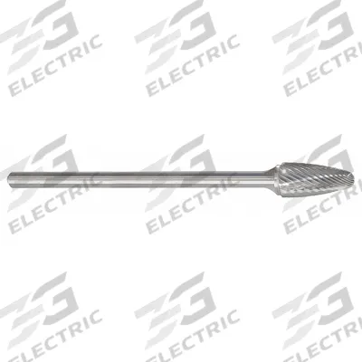 APPROVED VENDOR Carbide Bur: Ball-Nosed Tree, SF-5L6, Single Cut, 1/2" x 1" Head - Single-Cut Ball-Nosed Tree Burs