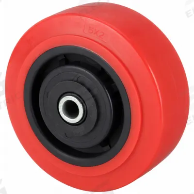 APPROVED VENDOR Caster Wheel: 5 in Wheel Dia., 2 in Wheel Wd, Polyurethane, 750 lb Load Rating - Polyurethane Tread on Plastic Core Wheels