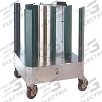 CRES COR Dish Dolly: 10 3/4 in Compatible Plate Dia, 4 Compartments, 250 lb Max Load Capacity (MPN 501-D). Key specifications — Material: Aluminum; Product Type: Dish Dolly; Brand: CRES COR; Caster Type: (2) w/Brake; NSF Certified: Yes.