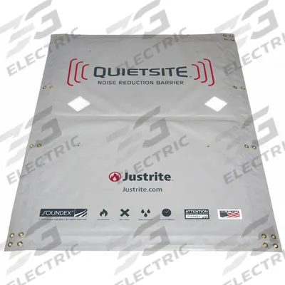 QUIETSITE Acoustic Panel: 5 ft Overall Wd, 6 ft Overall Lg, 1 in Thick, Polyester - Acoustic Wall Blankets