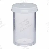 APPROVED VENDOR Vial with Cap: Sample, Polystyrene, 12.94 mL, 28.6 mm Body Dia, Non-Sterile, Round (MPN VIAL-3.5C-10). Key specifications — Sub-brand: plastic vials; Self-Standing: Self-Standing; Brand: APPROVED VENDOR; Vial Type: Sample; Body Color: Colorless; Includes Closure: Yes; Bottom Shape: Round; Thread Location: External.