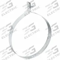 Duct Hanger: 8 in Duct, 260 lb Capacity, Steel, 1 in Wd (MPN GRRDH08GA20). Key specifications — Includes: Wing Nut and Lock Washer; Brand: DUCTMATE; Base Material: Steel; Compatible with Strapping Gauge: 20 ga; For Duct Shape: Round.