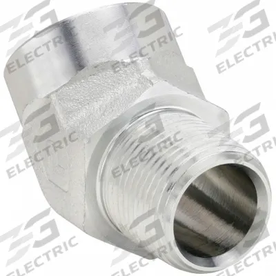 PARKER Metal Pipe Elbow: 1 in x 1 in, Male NPT Threaded x Female NPT Threaded - Threaded High-Pressure Pipe Fittings