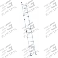 LOUISVILLE LADDER Straight Ladder: 12 ft Ladder Size, Aluminum, 300 lb Load Capacity, 22 lb Wt (MPN AE2112). Key specifications — Color: Silver; Brand: LOUISVILLE LADDER; Included Features: Mar-Resistant End Caps; Shoe Type: Swivel Safety.