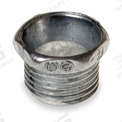 RACO Threaded Chase Nipple: 1/2 in Trade Size, Zinc, 19/32 in Overall Lg - Threaded Chase Nipples
