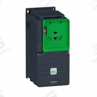 SCHNEIDER Variable Frequency Drive: In Phase Three, Out Phase Three, 10 hp, No Bypass, Programmable (MPN ATV930U75N4ZU). Key specifications — Style: Compact; Color: Black/Green; Output Phase: Three.