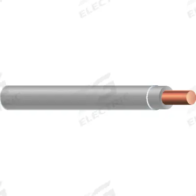 SOUTHWIRE Wire: Copper, 12 AWG, 1 Conductors, Solid, Gray, 2,000 ft Lg - Copper THHN/THWN Building Wires